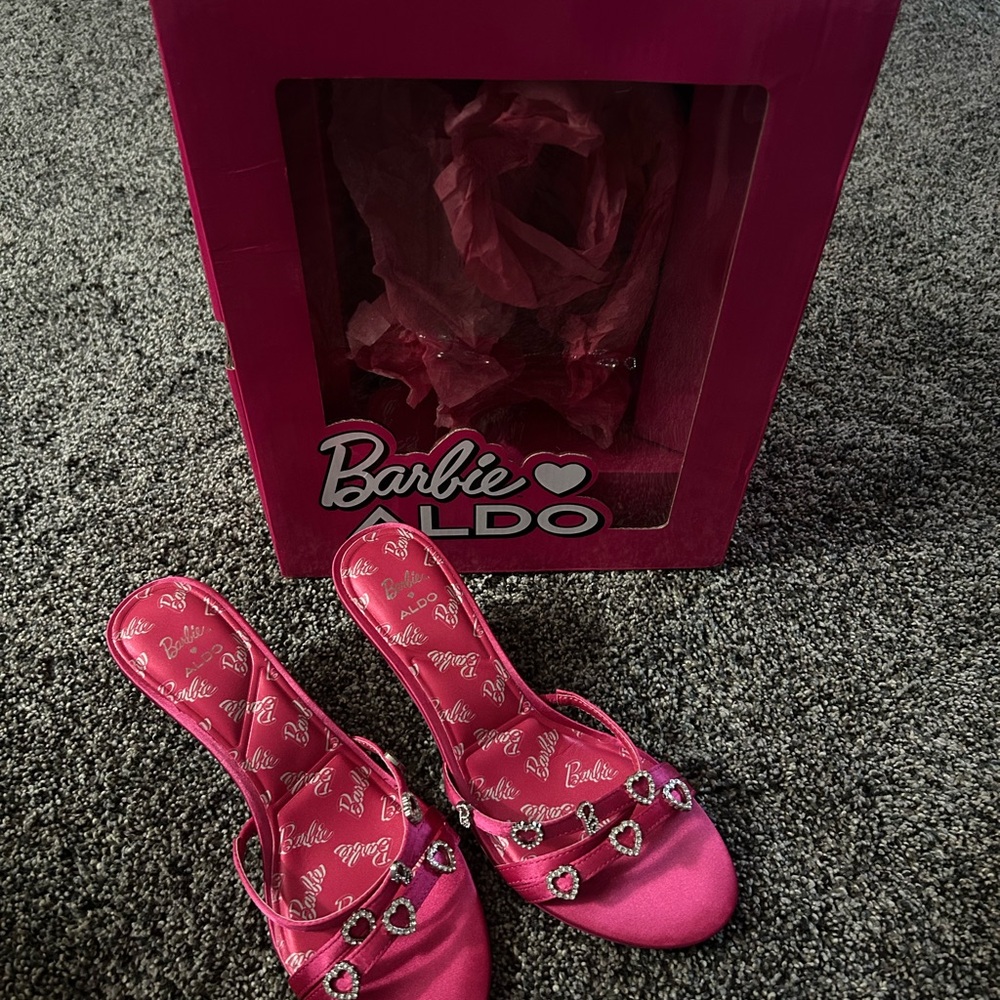 Barbie Aldo Pink Heeled Sandals